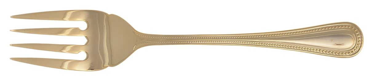 Beads-Gold (Gold Electroplate) Individual Salad Fork by Retroneu-1