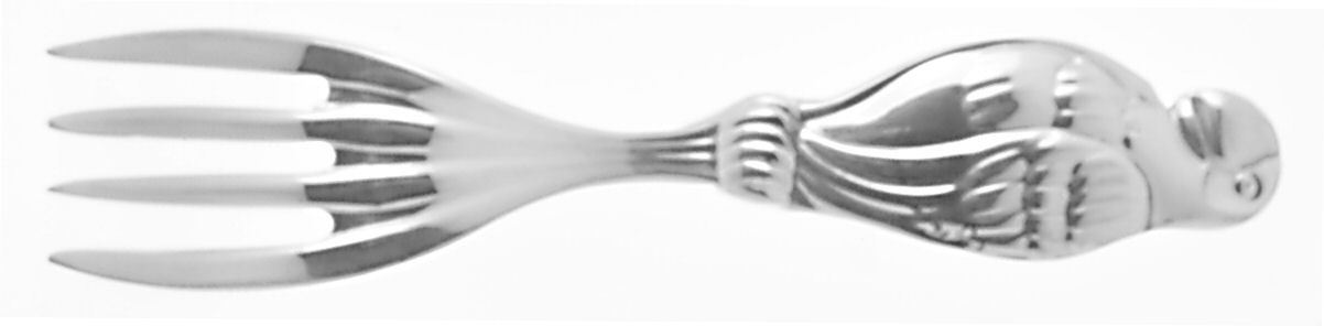 Silver Safari I (Silverplate) Baby Fork by Reed & Barton-1