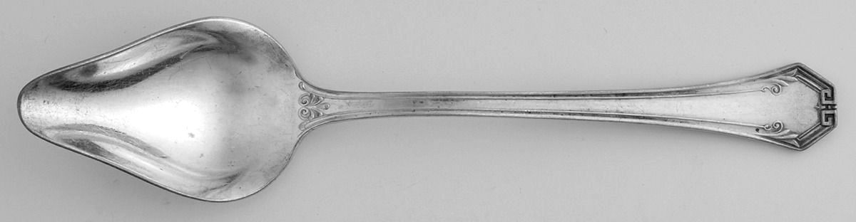 Pompeian (Silverplate, 1930, Monograms) Fruit/Orange Spoon by Reed & Barton-1