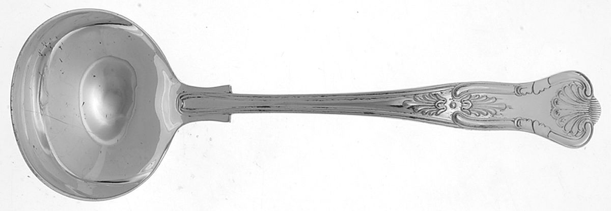 Kings (Silverplate) Solid Gravy Ladle by Roberts & Belk-1