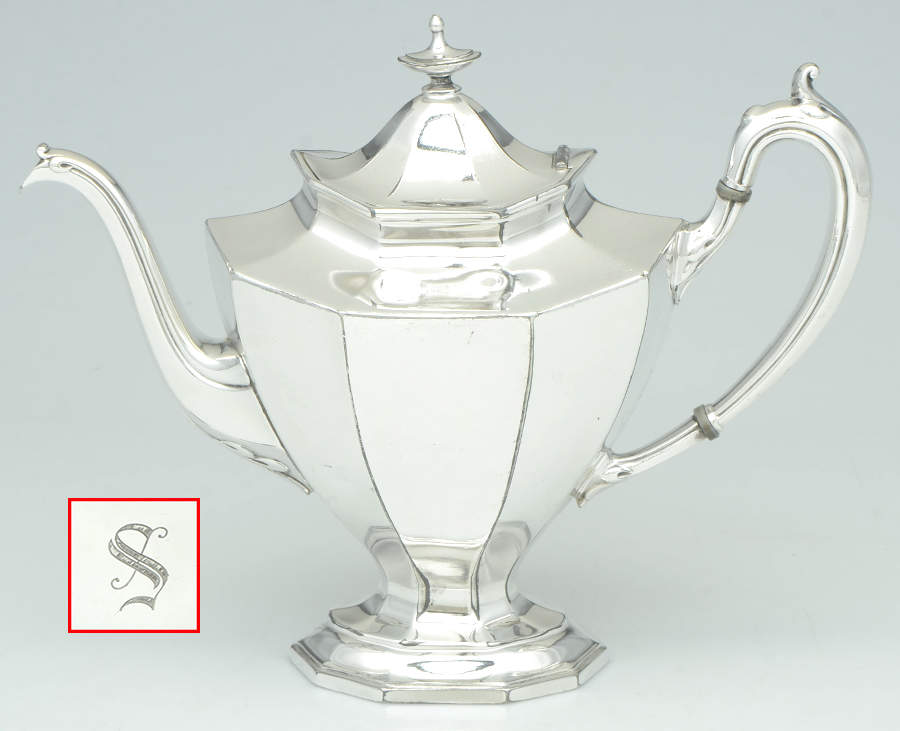 Sierra (Silverplate, Hollowware) Silverplate Teapot by Reed & Barton-1