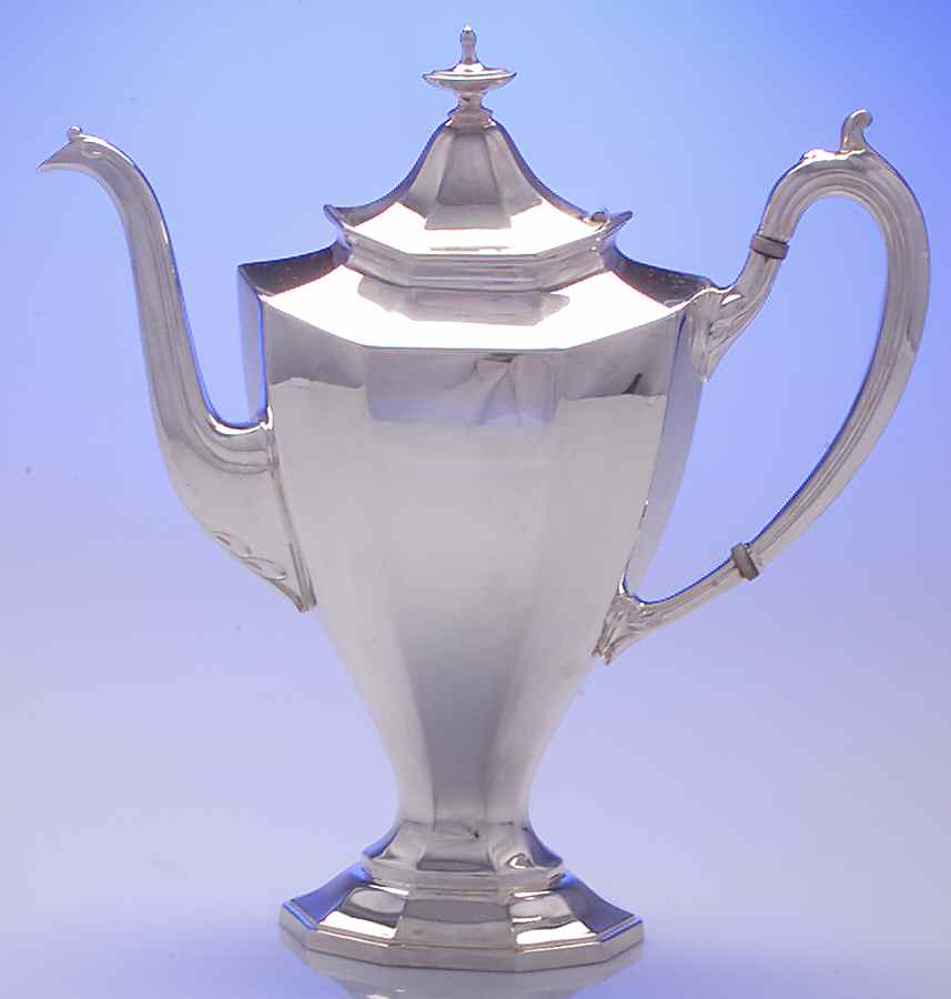 Sierra (Silverplate, Hollowware) Silverplate Coffee Pot by Reed & Barton-1