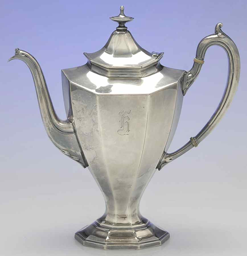Sierra (Silverplate, Hollowware) Coffee Pot by Reed & Barton-1