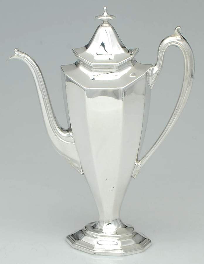 Sierra (Silverplate, Hollowware) Silverplate Mini Coffee Pot by Reed & Barton-1