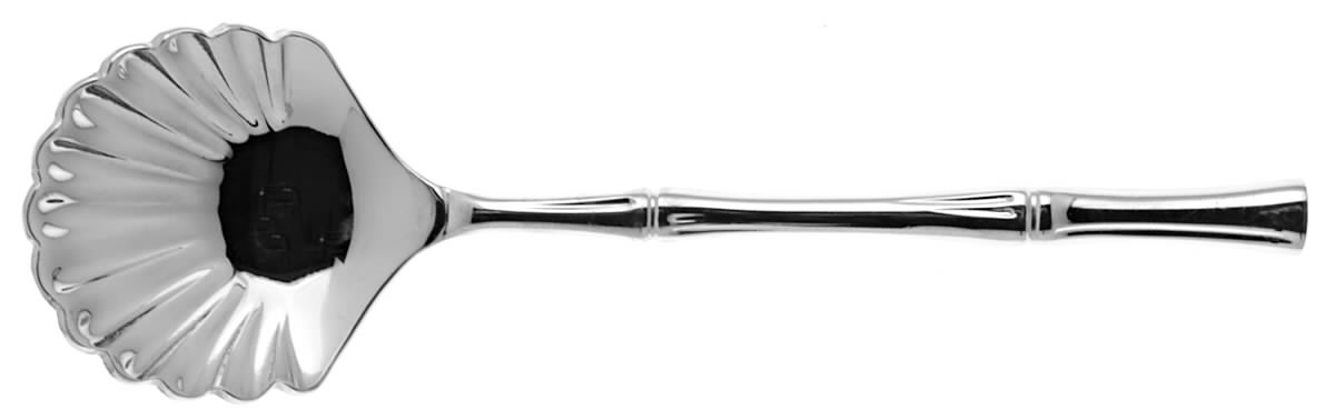 Bamboo (Stainless) Sugar Shell Spoon by Ricci (Argentieri)-1