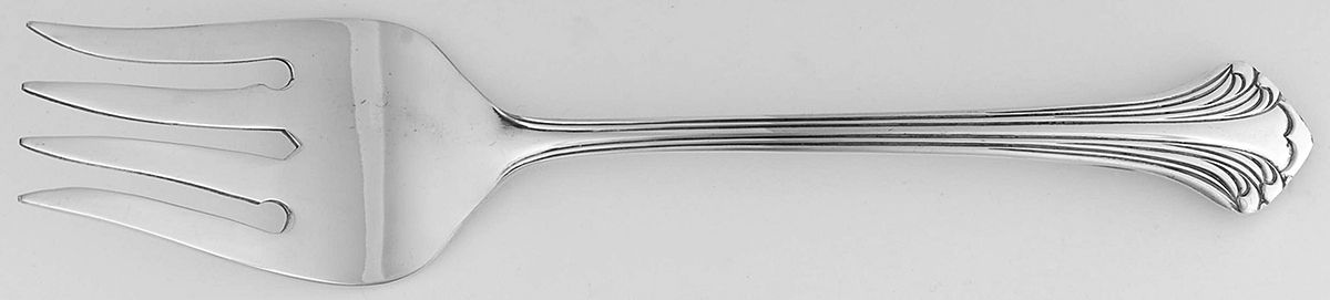Allegro (SILVERPLATE) Medium Solid Cold Meat Serving Fork by Royal Gallery-1