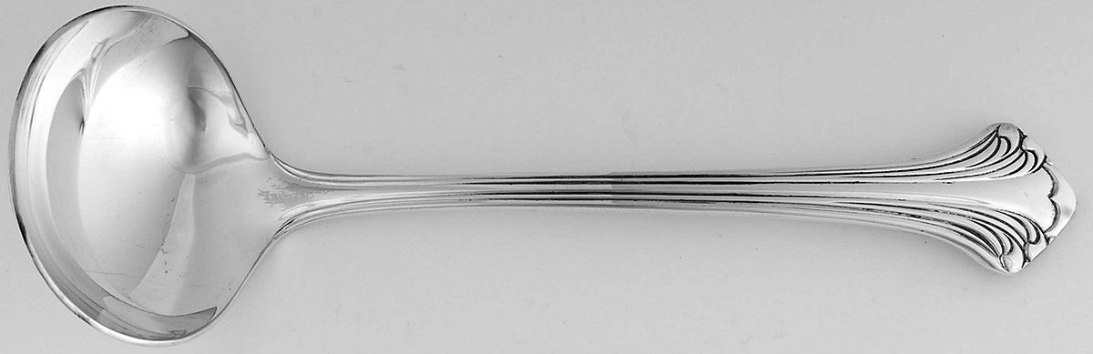Allegro (SILVERPLATE) Solid Gravy Ladle by Royal Gallery-1