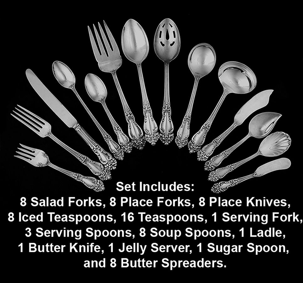 Festivity (Silverplate, 1945) 72 Piece Set by Reed & Barton-1