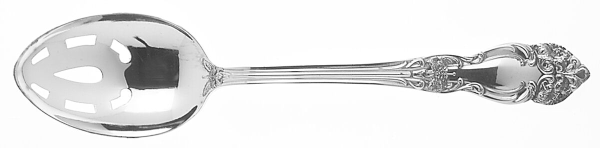 Festivity (Silverplate, 1945) Pierced Tablespoon (Serving Spoon) by Reed & Barton-1