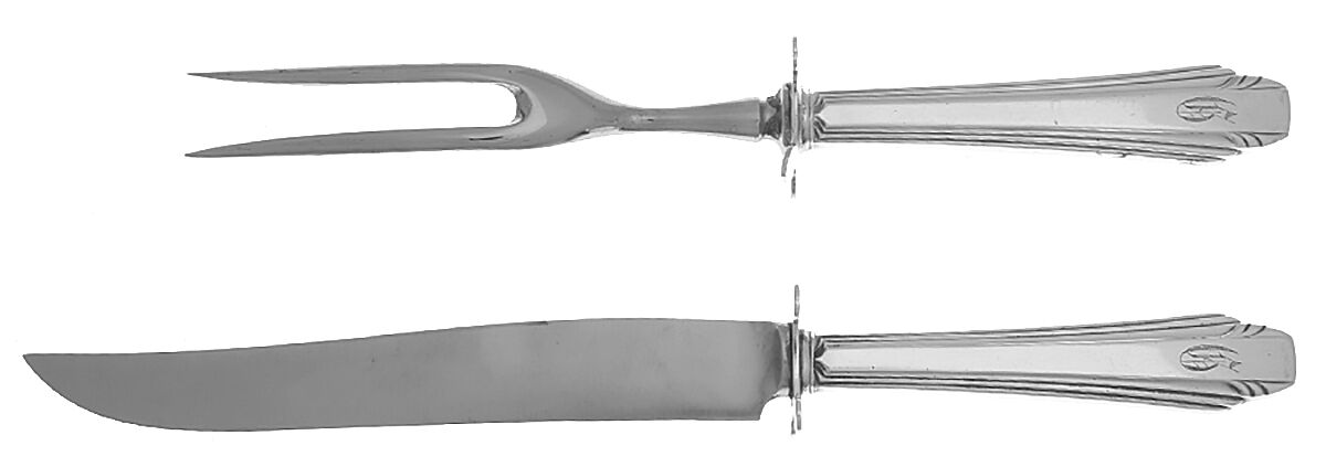 Stylist (Silverplate, 1931) Small Steak Carving Knife with Stainless Blade by Reed & Barton-1