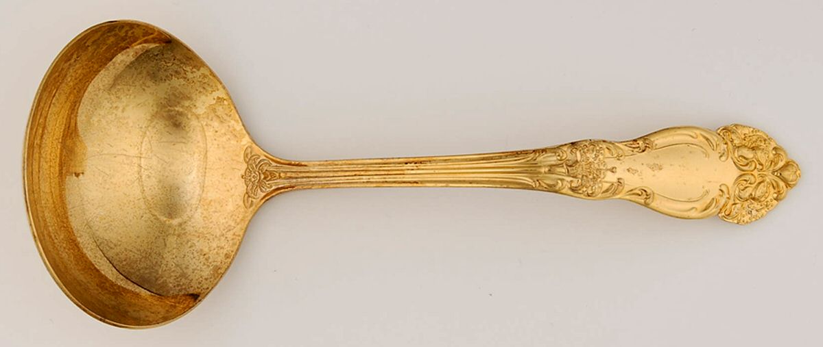 Golden Festivity (Gold Electroplate) Solid Gravy Ladle by Reed & Barton-1