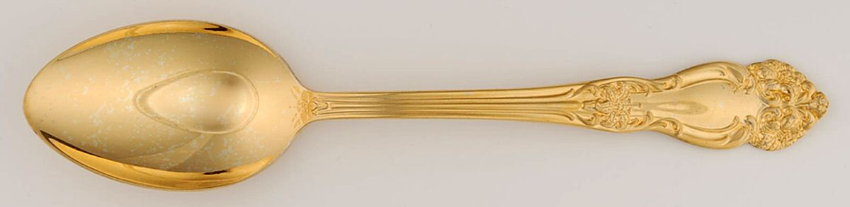 Golden Festivity (Gold Electroplate) Tablespoon (Serving Spoon) by Reed & Barton-1
