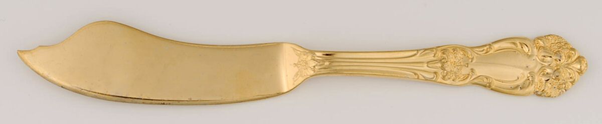 Golden Festivity (Gold Electroplate) Flat Handle Master Butter Knife by Reed & Barton-1