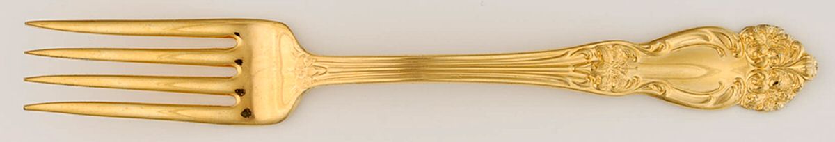Golden Festivity (Gold Electroplate) Fork by Reed & Barton-1