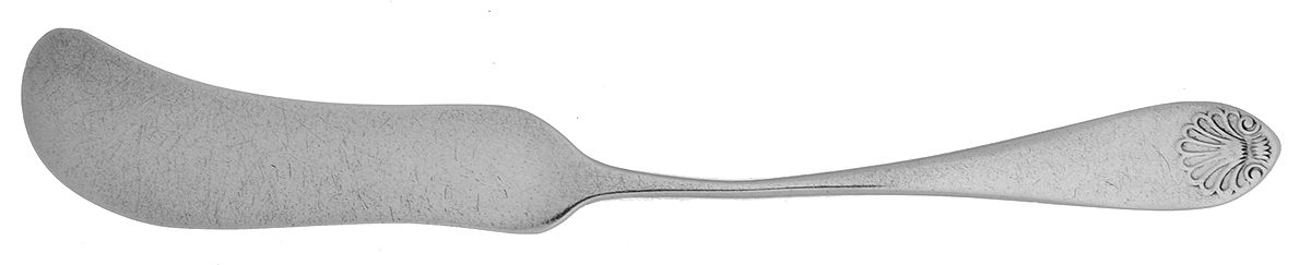 RNR2 (STERLING) Flat Handle Butter Spreader by Rand & Crane-1