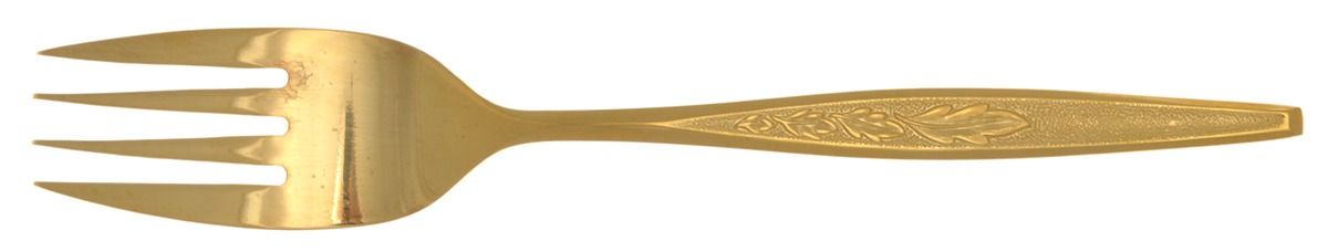 RNT7 (GOLD ELECTROPLATE) Individual Salad Fork by Regent Cutlery-1