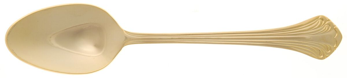 Gold Allegro (Gold Electroplate) Place/Oval Soup Spoon by Royal Gallery-1