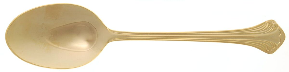 Gold Allegro (Gold Electroplate) Tablespoon (Serving Spoon) by Royal Gallery-1