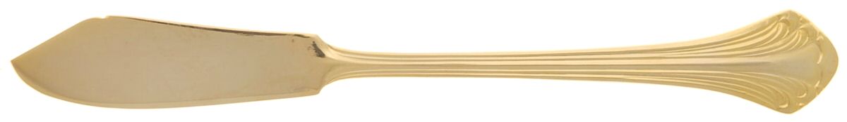 Gold Allegro (Gold Electroplate) Flat Handle Master Butter Knife by Royal Gallery-1