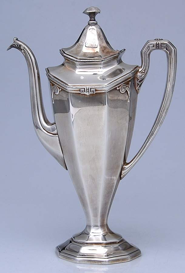 Pompeian (Silverplate, Hollowware) Demi Coffee Pot by Reed & Barton-1