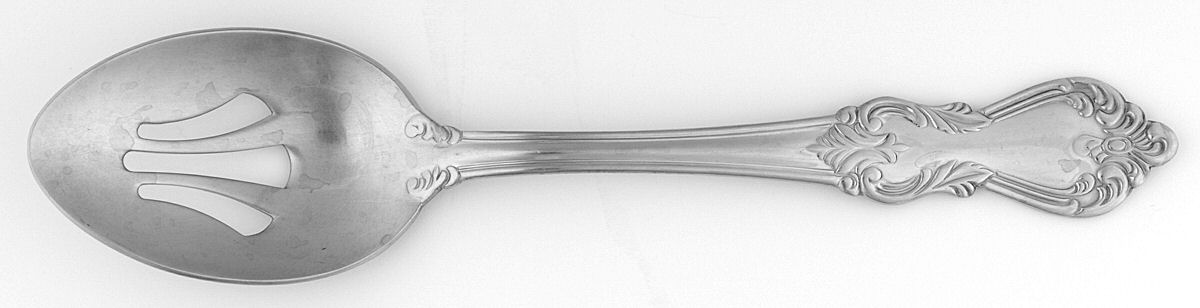Marlborough (Stainless) Pierced Tablespoon (Serving Spoon) by Reed & Barton-1