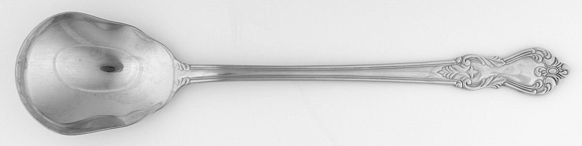 Marlborough (Stainless) Oversize Solid Salad Serving Spoon by Reed & Barton-1