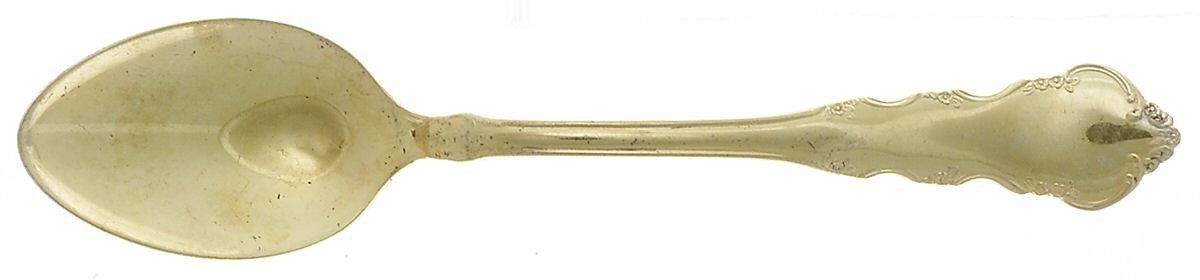 Golden Dresden Rose (Gold Electroplate, 1953) Teaspoon by Reed & Barton-1