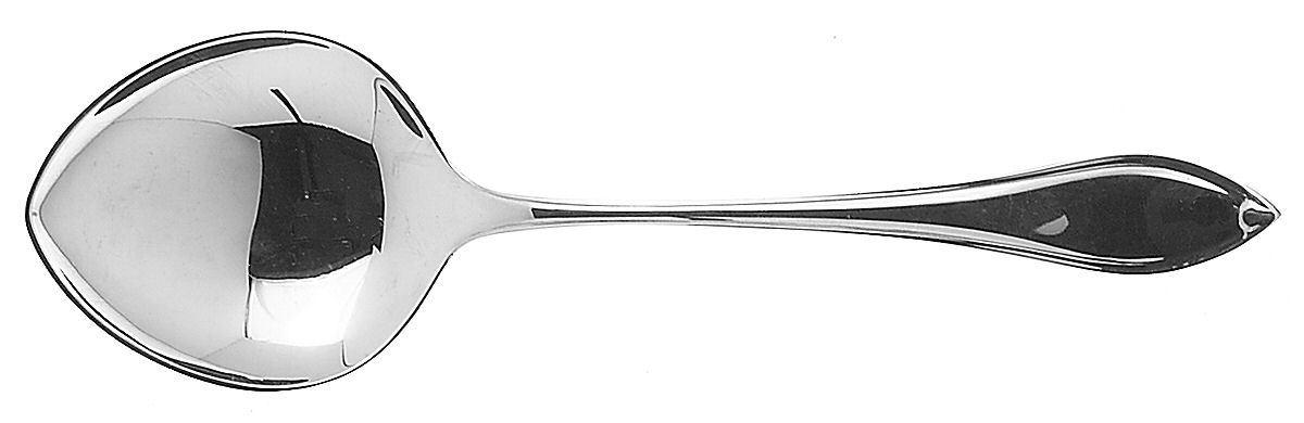 Navette (Silverplate) Solid Smooth Casserole Spoon by Robbe & Berking-1