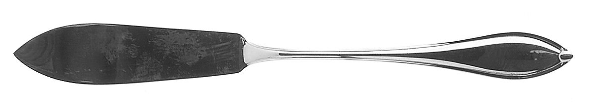 Navette (Silverplate) Individual Solid Fish Knife by Robbe & Berking-1