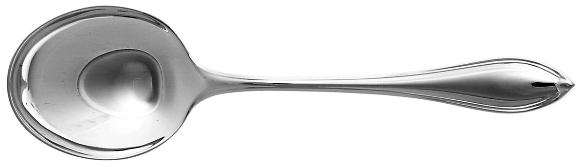 Navette (Silverplate) Round Bowl Soup Spoon (Cream Soup) by Robbe & Berking-1