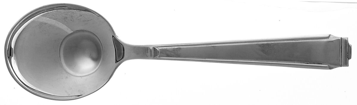 Art Deco (Silverplate) Round Bowl Soup Spoon (Cream Soup) by Robbe & Berking-1