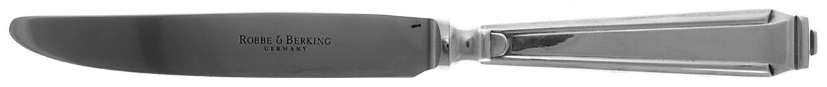 Art Deco (Sterling) Dessert Knife with Stainless Blade by Robbe & Berking-1