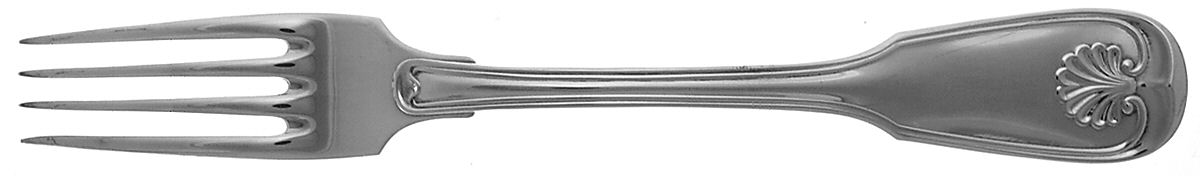 Augsburger Muschel (Silverplate) Fork by Robbe & Berking-1
