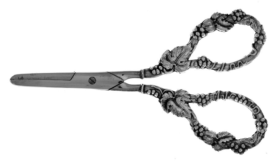 RWV1 (STERLING) Grape Shears with Hollow Handle by Roger Williams-1