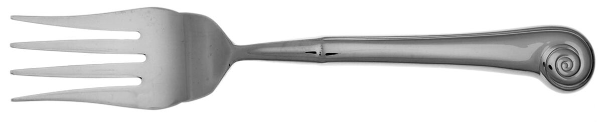 Sea Shells (Stainless) Cold Meat Fork Large, Stainless Tines HC by Reed & Barton-1