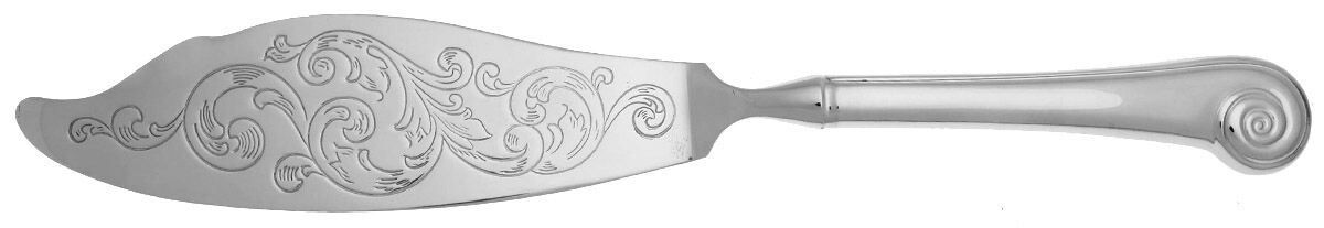Sea Shells (Stainless) Fish Serving Knife with Stainless Blade HC by Reed & Barton-1