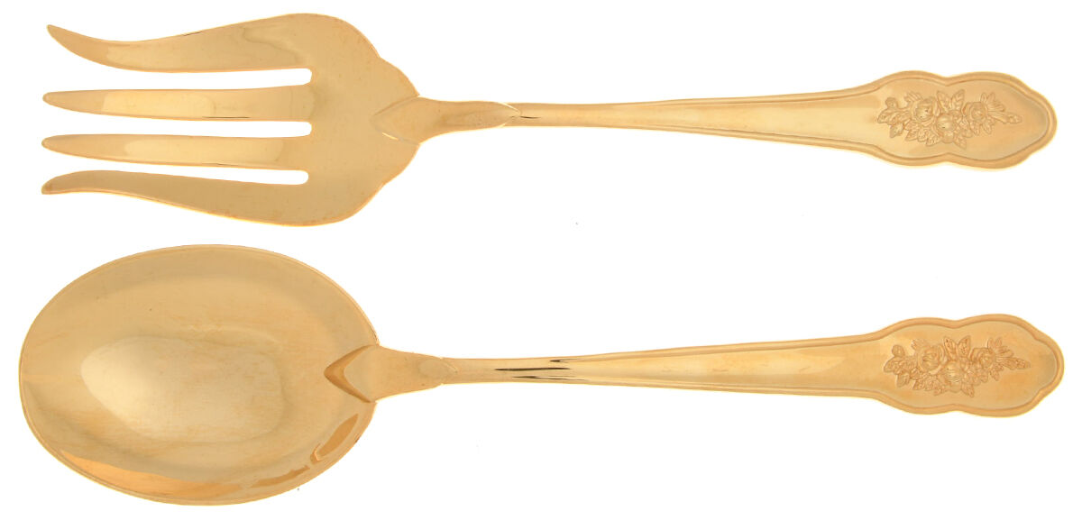 Old Country Roses-Gold (Stainless Solid Serving Set by Royal Doulton-1