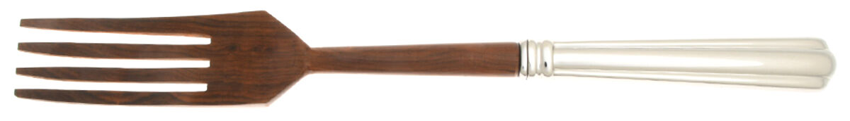 Preston (Stainless) Salad Serving Fork with Wooden Prongs HC by Reed & Barton-1