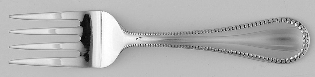 Classic Bead (Sterling) Baby Fork by Reed & Barton-1
