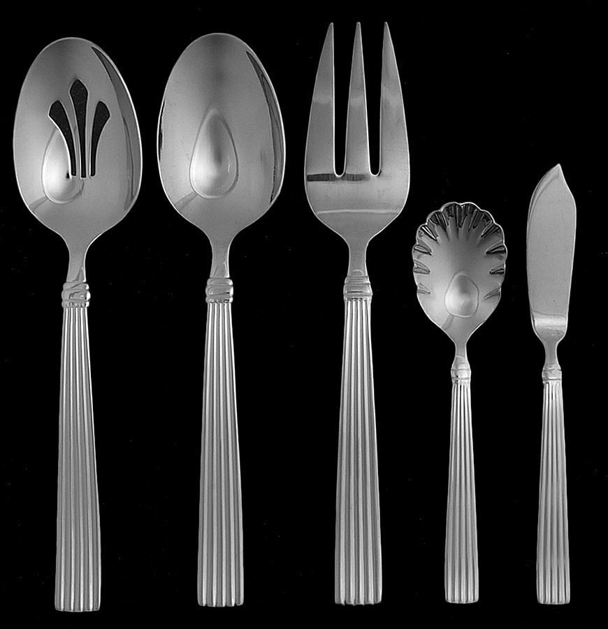 Crescendo II (Stainless) 5 Piece Hostess Set by Reed & Barton-1