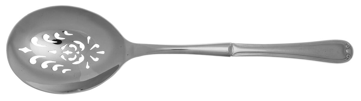 Colby (Stainless) Casserole Spoon with Pierced Stainless Bowl HC by Reed & Barton-1
