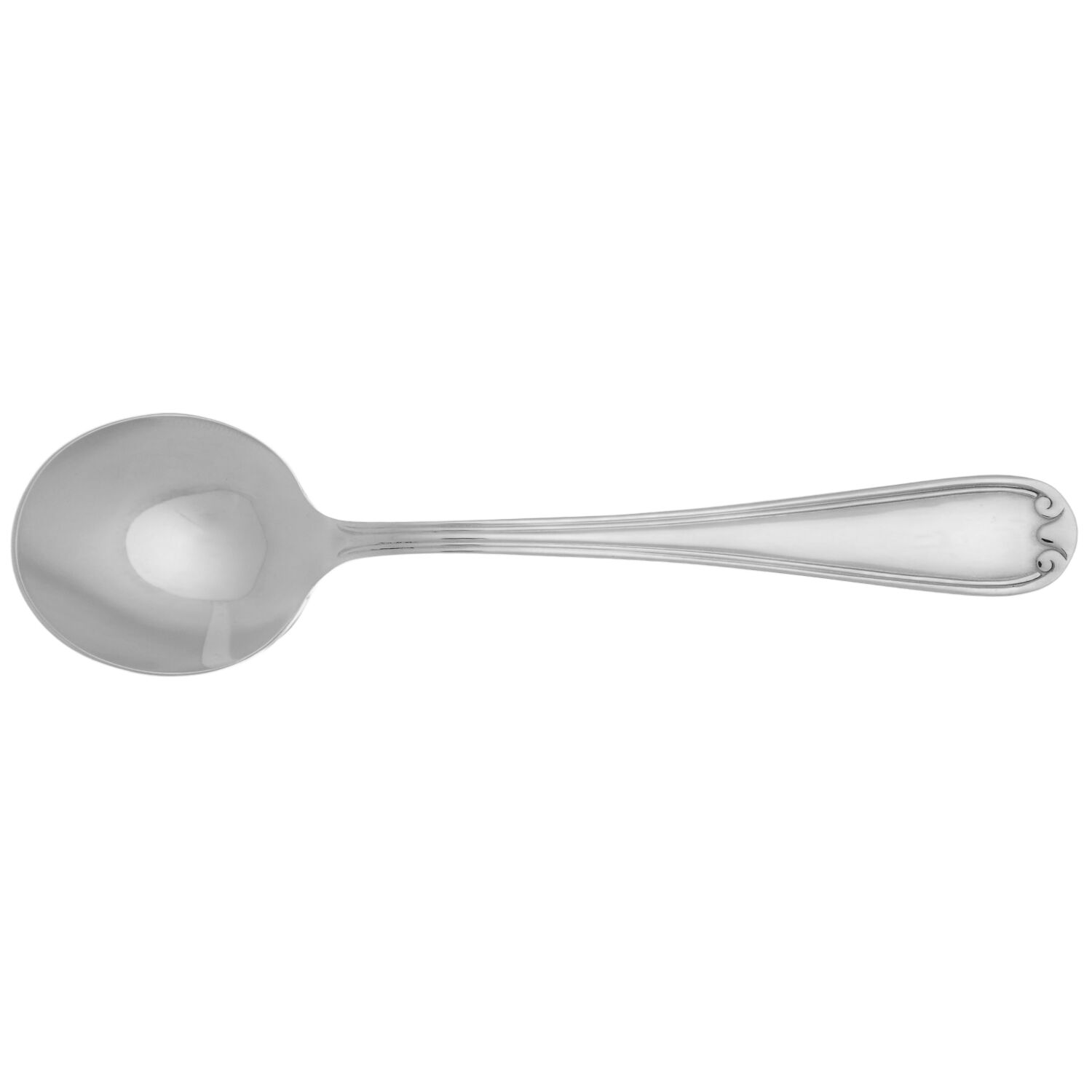 Colby (Stainless) Round Bowl Soup Spoon (Cream Soup) HC by Reed & Barton-1