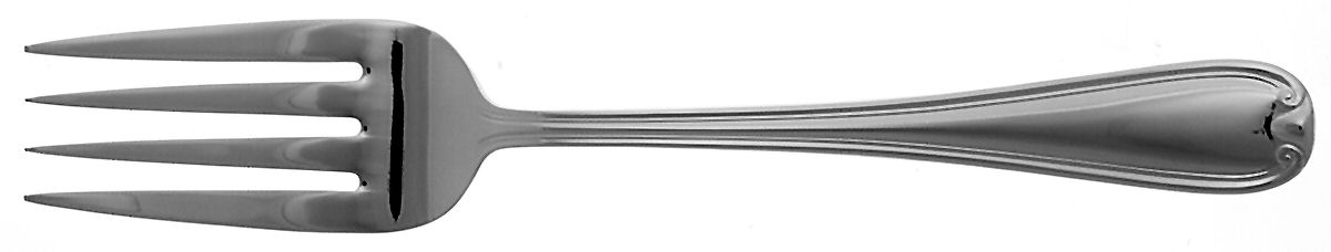 Colby (Stainless) Large Solid Cold Meat Serving Fork by Reed & Barton-1