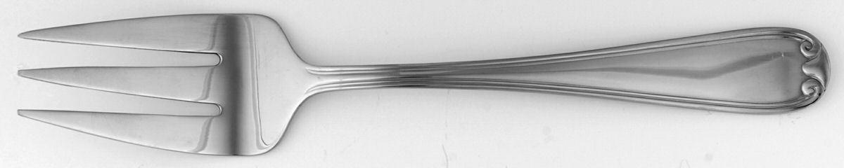 Colby (Stainless) Large Solid Cold Meat Serving Fork by Reed & Barton-1