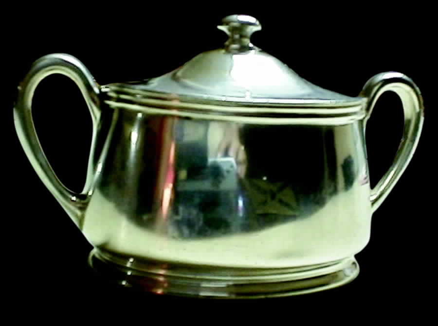 Great Northern Steamship Co(Silverplate) Sugar Bowl & Lid by Reed & Barton-1