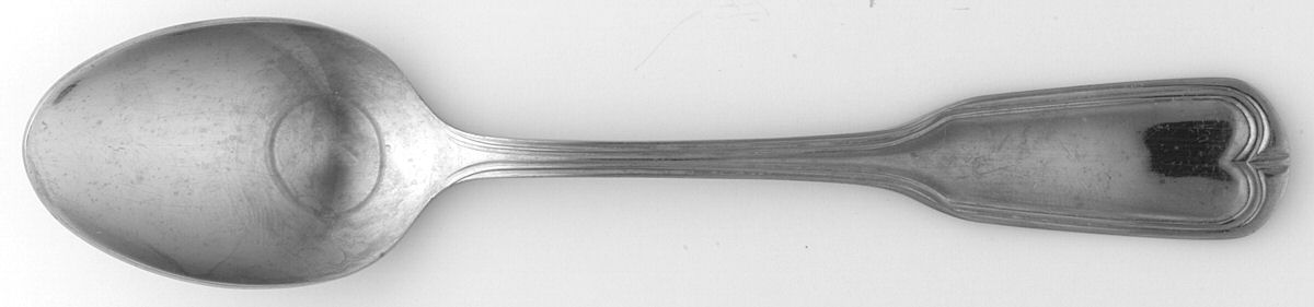 Fiddle (Stainless) Teaspoon by Roberts & Belk-1