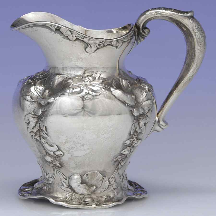 Les Cinq Fleurs (Sterling, Hollowware) Creamer by Reed & Barton-1