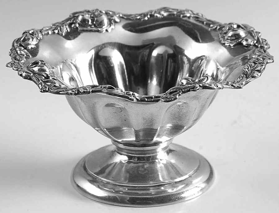 Les Cinq Fleurs (Sterling, Hollowware) Master Open Salt by Reed & Barton-1