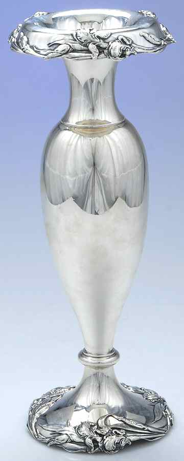 Les Cinq Fleurs (Sterling, Hollowware) 15" Trumpet Vase by Reed & Barton-1
