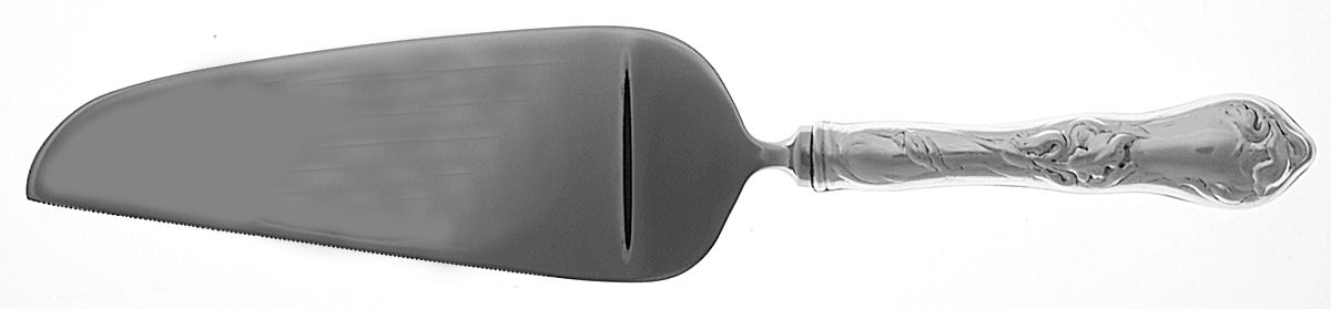 Les Cinq Fleurs (Sterling, Newer) Pie & Cake Server with Stainless Blade by Reed & Barton-1